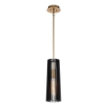 Quintiesse - Luster na stalku LINARA 1xE27/60W/230V Ø 15,2 cm crna/zlatna
