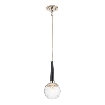 Quintiesse - Luster na štapu MARILYN 1xE27/60W/230V Ø 19,5 cm sjajni krom/crna