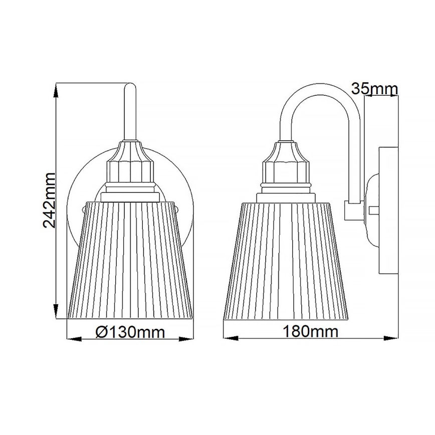 Quintiesse - LED kupaonska zidna svjetiljka ADDISON 1xG9/3W/230V IP44 sjajni krom