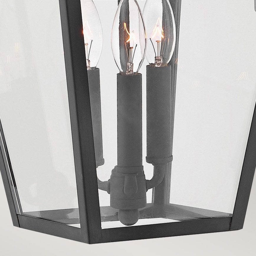 Quintiesse - Vanjska zidna lampa ALFORD L 3xE14/40W/230V IP44 crna