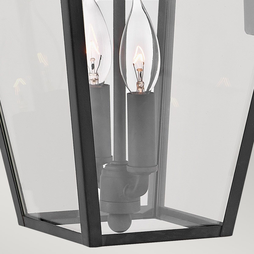 Quintiesse - Vanjska zidna svjetiljka ALFORD M 2xE14/40W/230V IP44 crna