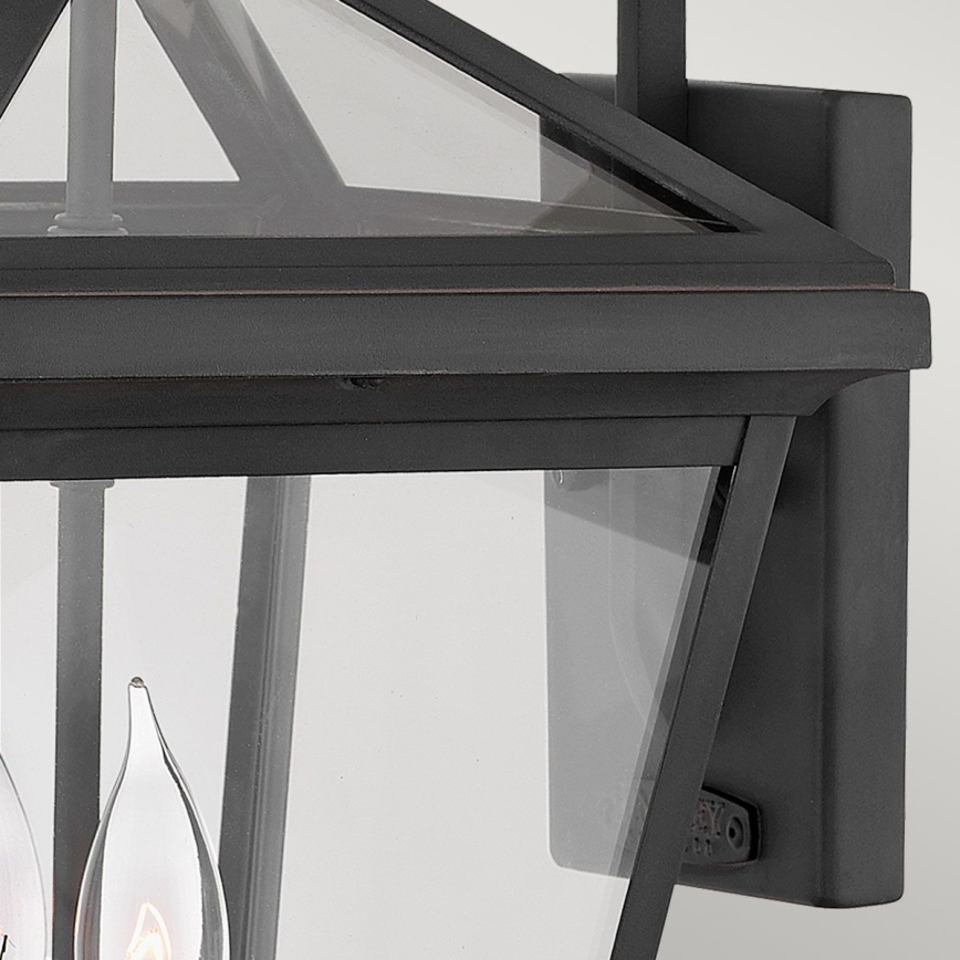 Quintiesse - Vanjska zidna svjetiljka ALFORD M 2xE14/40W/230V IP44 crna