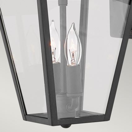 Quintiesse - Vanjska zidna svjetiljka ALFORD S 2xE14/40W/230V IP44 crna