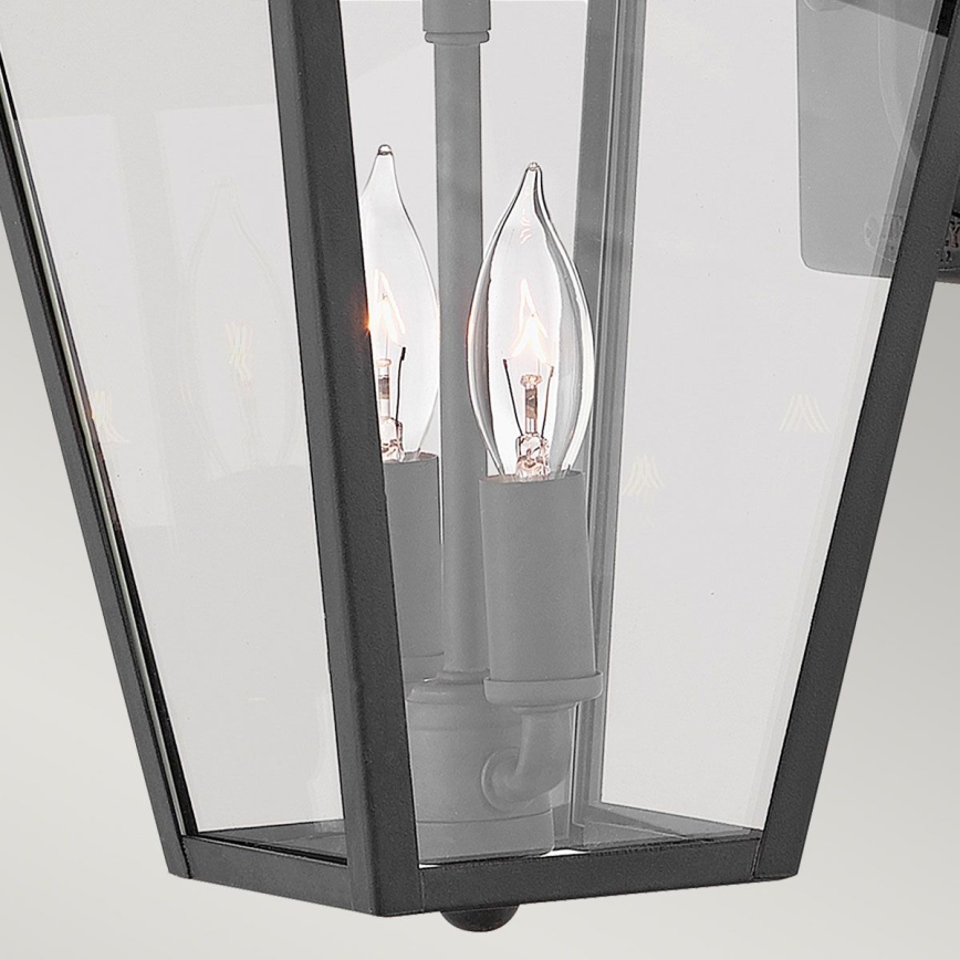 Quintiesse - Vanjska zidna svjetiljka ALFORD S 2xE14/40W/230V IP44 crna