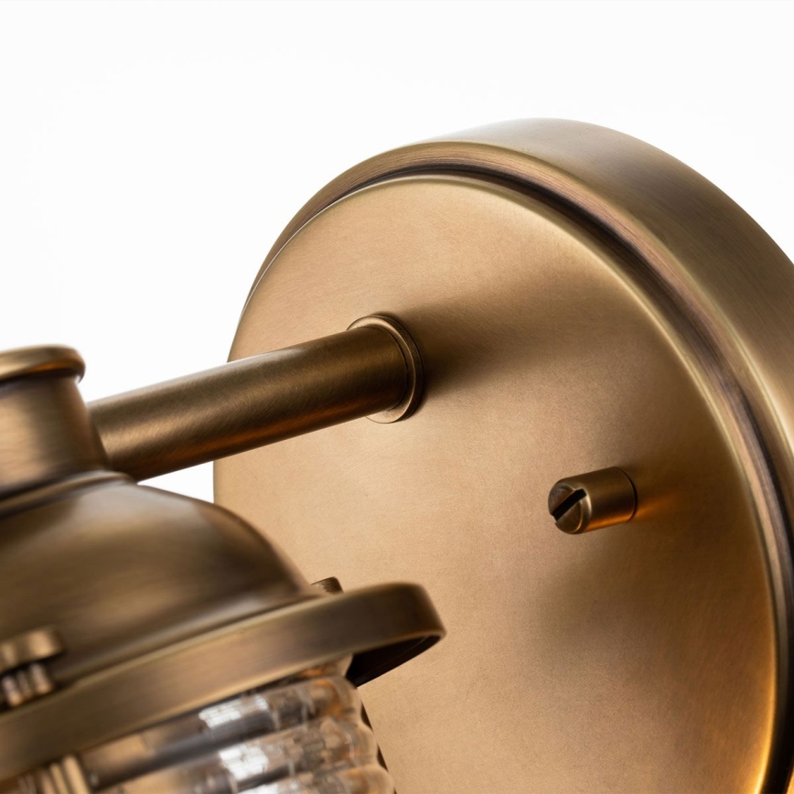 Quintiesse - Vanjska zidna svjetiljka ASHLAND BAY 1xE27/60W/230V IP44 brončana