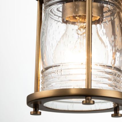 Quintiesse - Vanjska zidna svjetiljka ASHLAND BAY 1xE27/60W/230V IP44 brončana