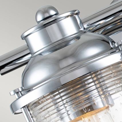 Quintiesse - Vanjska zidna svjetiljka ASHLAND BAY 2xE27/60W/230V IP44 sjajni krom
