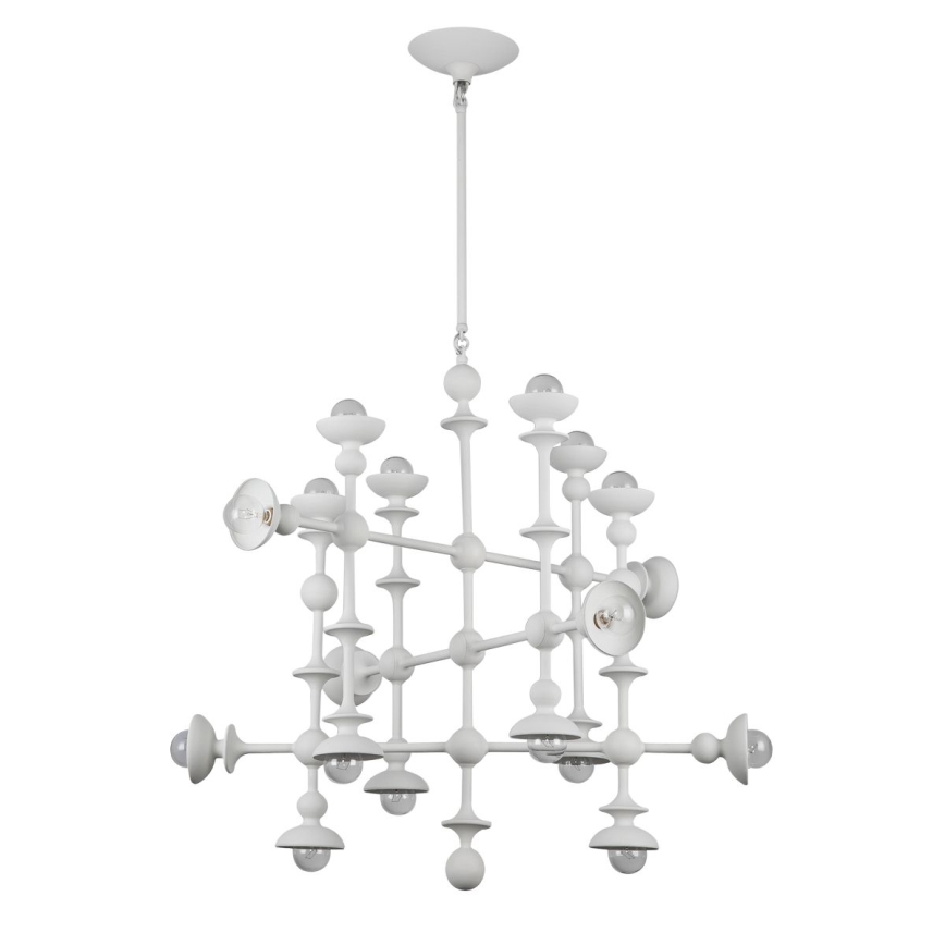 Quintiesse - Luster na štapu CADENCE 18xE14/40W/230V bijela