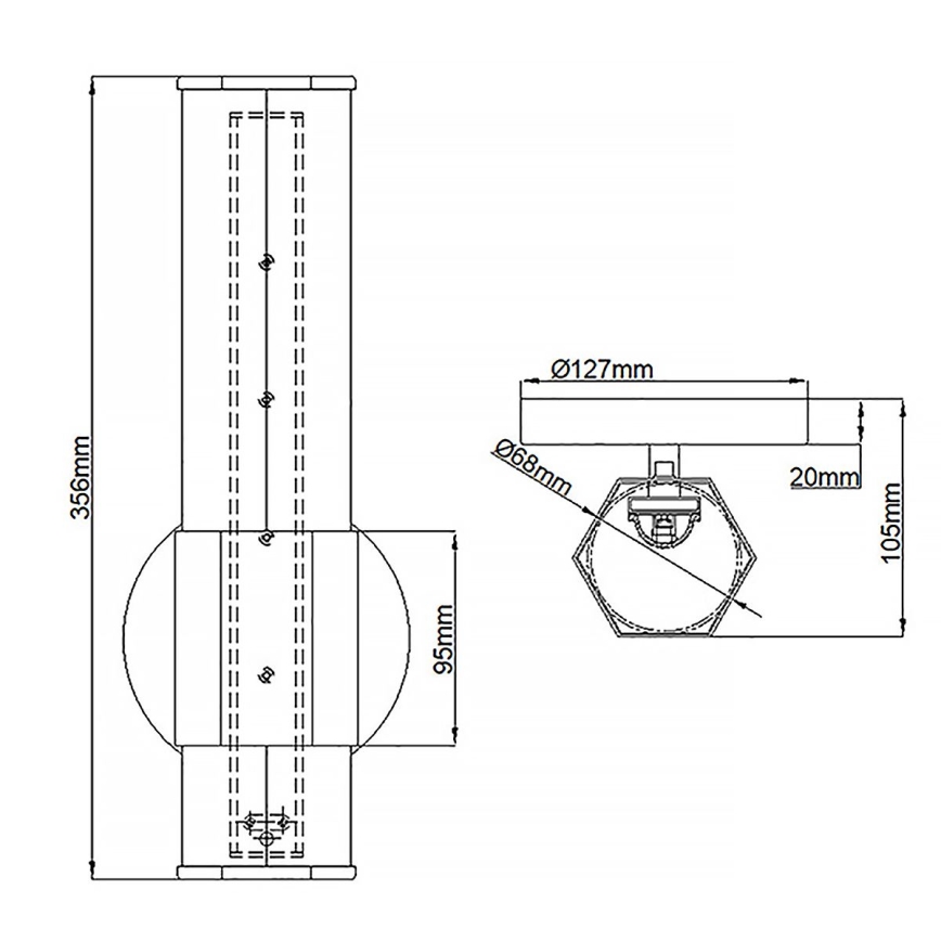 Quintiesse - LED kupaonska zidna svjetiljka FACET LED/12W/230V IP44 zlatna