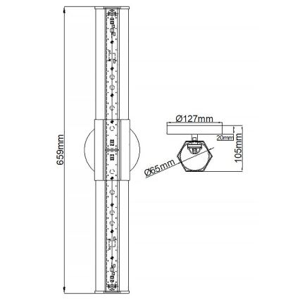 Quintiesse - LED zidno svjetlo za kupaonicu FACET 2xLED/12W/230V IP44 zlatno