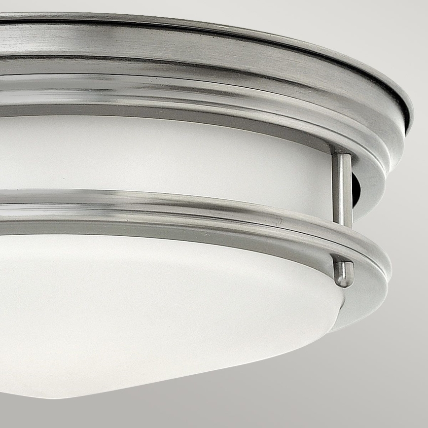 Quintiesse - Vanjsko stropno svjetlo HADRIAN 2xE27/40W/230V Ø 30,5 cm IP44 matni krom