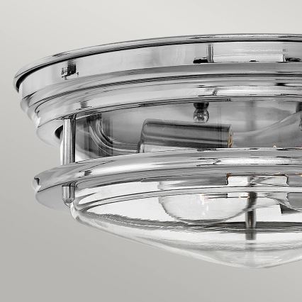 Quintiesse - Vanjsko stropno svjetlo HADRIAN 2xE27/40W/230V Ø 27,8 cm IP44 sjajni krom