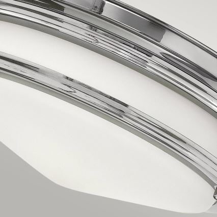 Quintiesse - Vanjska stupna svjetiljka HADRIAN 2xE27/40W/230V Ø 27,8 cm IP44 sjajni krom