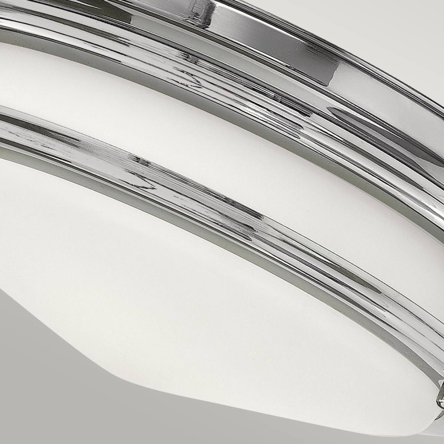 Quintiesse - Vanjska stupna svjetiljka HADRIAN 2xE27/40W/230V Ø 27,8 cm IP44 sjajni krom