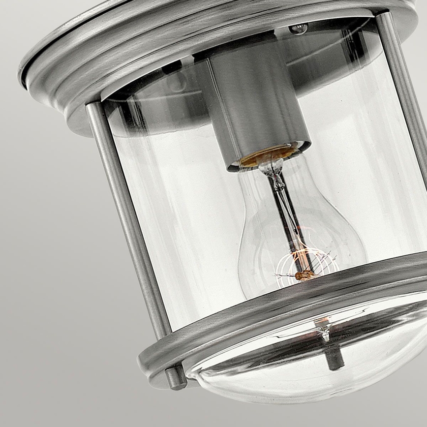Quintiesse - Vanjska stropna svjetiljka HADRIAN 1xE27/60W/230V Ø 19,6 cm IP44 matirani krom