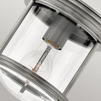 Quintiesse - Vanjska stropna svjetiljka HADRIAN 1xE27/60W/230V Ø 19,6 cm IP44 matirani krom