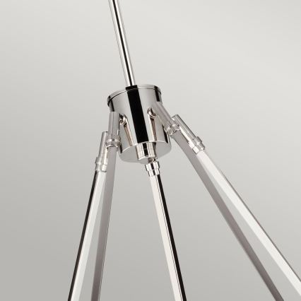 Quintiesse - Luster na šipci HARPER 5xE14/60W/230V Ø 77,5 cm sjajni krom/zadimljeno staklo