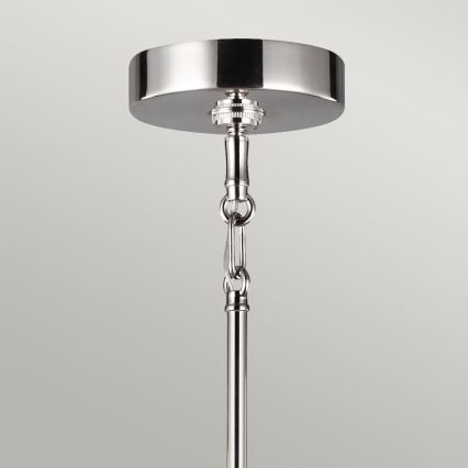 Quintiesse - Luster na šipci HARPER 5xE14/60W/230V Ø 77,5 cm sjajni krom/zadimljeno staklo