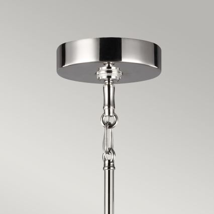 Quintiesse - Luster na stalku HARPER 7xE14/60W/230V Ø 81,3 cm, sjajni krom/dimljeno staklo