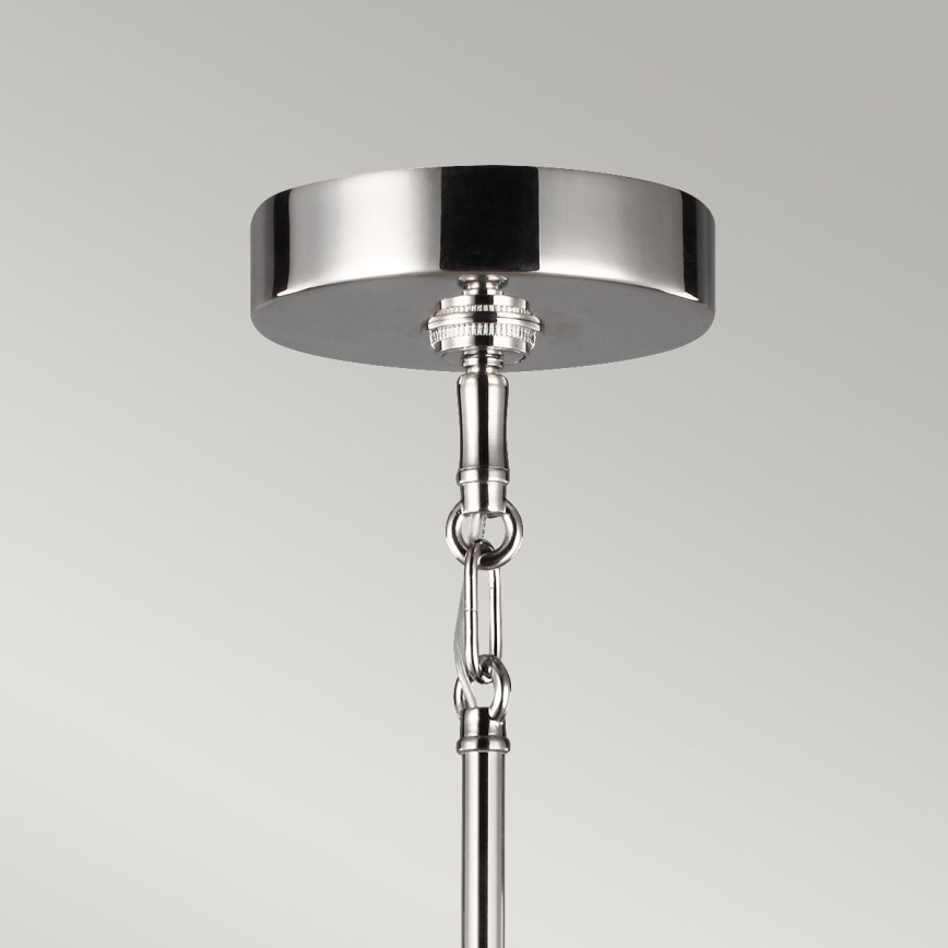 Quintiesse - Luster na stalku HARPER 7xE14/60W/230V Ø 81,3 cm, sjajni krom/dimljeno staklo