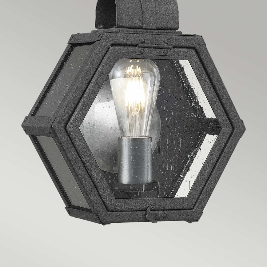 Quintiesse - Vanjsko zidno svjetlo HEATH S 1xE27/60W/230V IP44 crno