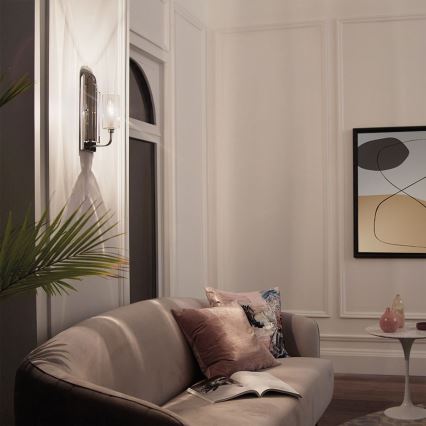 Quintiesse - Zidna svjetiljka KIMROSE 1xE14/40W/230V polirani krom