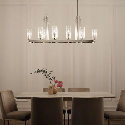 Quintiesse - Luster na stalku KIMROSE 10xE14/40W/230V sjajni krom