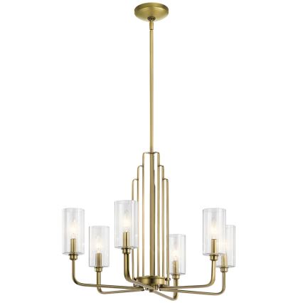 Quintiesse - Stropni luster na stalku KIMROSE 6xE14/40W/230V, promjer 68,6 cm, zlatni