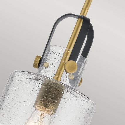 Quintiesse - Luster na šipci KITNER 1xE27/60W/230V Ø 18 cm zlatna/crna