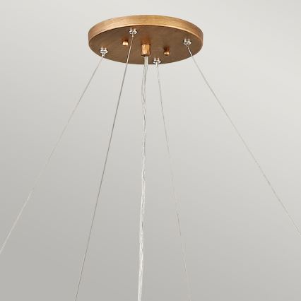 Quintiesse - Luster na sajli LAGUNA 6xE14/40W/230V pr. 91,4 cm zlatna