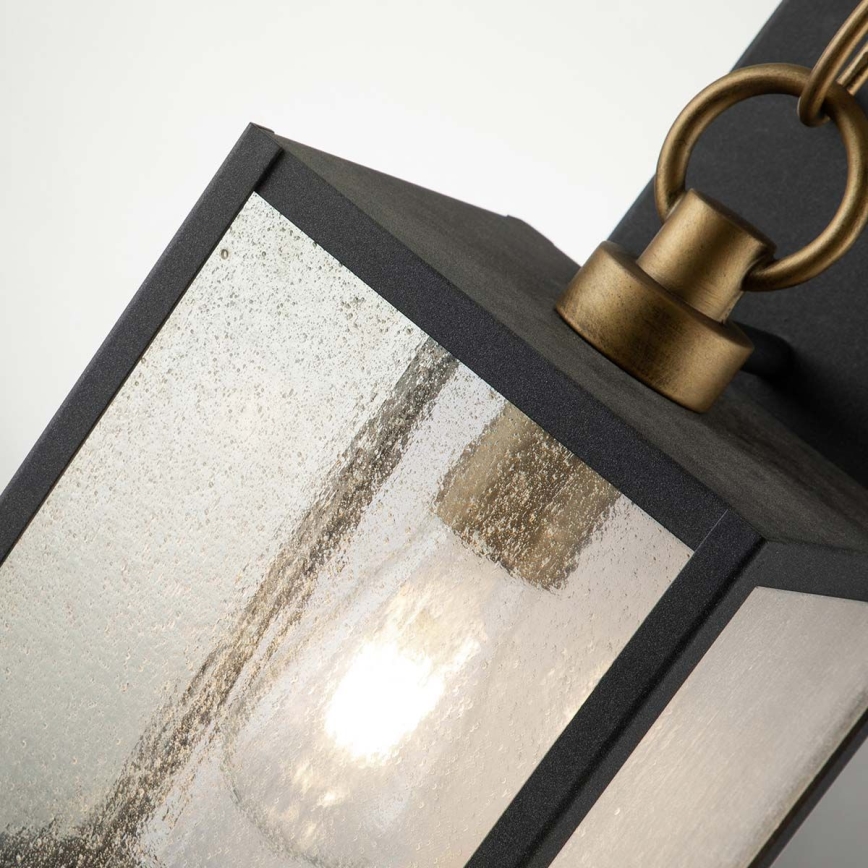 Quintiesse - Vanjska zidna lampa LAHDEN M 1xE27/60W/230V IP44 crna/zlatna