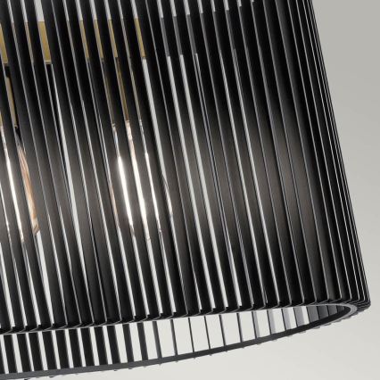 Quintiesse - Luster na šipci LINARA 5xE27/60W/230V crna/zlatna