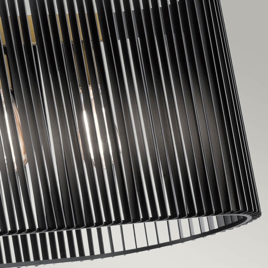 Quintiesse - Luster na šipci LINARA 5xE27/60W/230V crna/zlatna