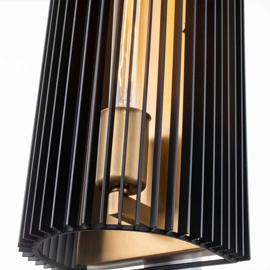 Quintiesse - Zidna svjetiljka LINARA 1xE27/60W/230V crna/zlatna