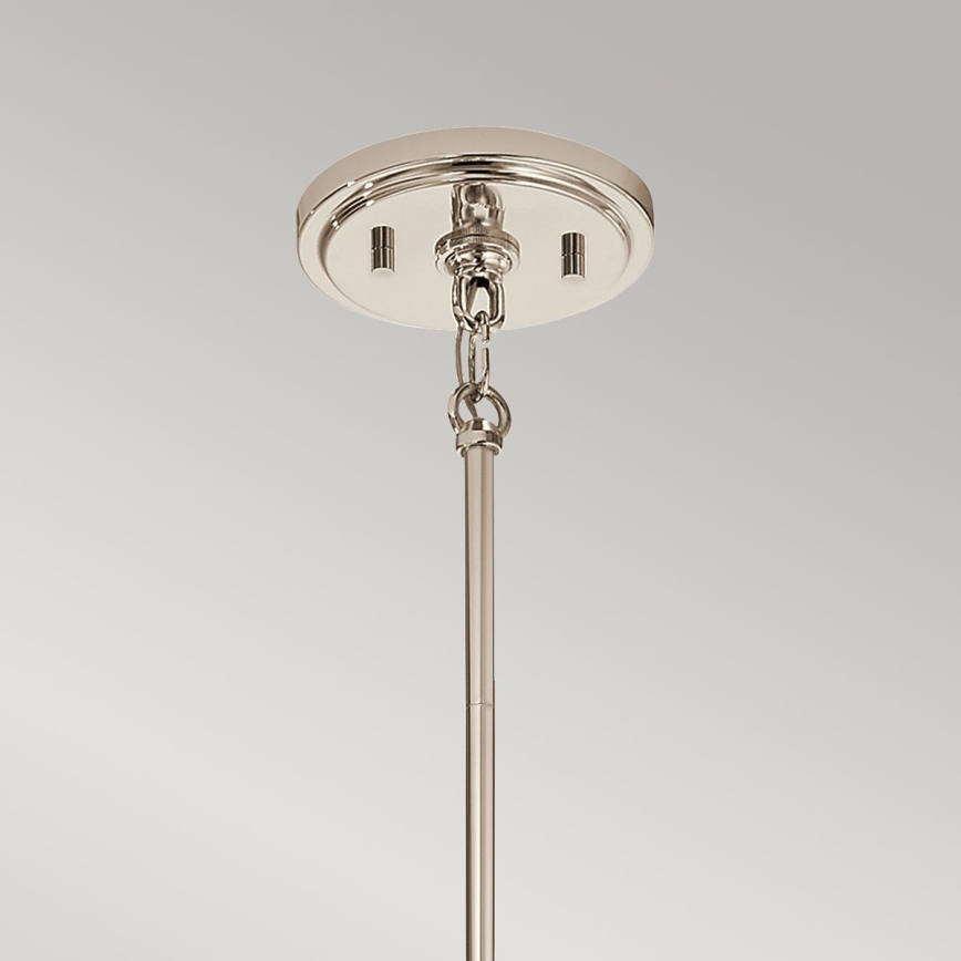 Quintiesse - Luster na štapu MARILYN 1xE27/60W/230V Ø 19,5 cm sjajni krom/crna