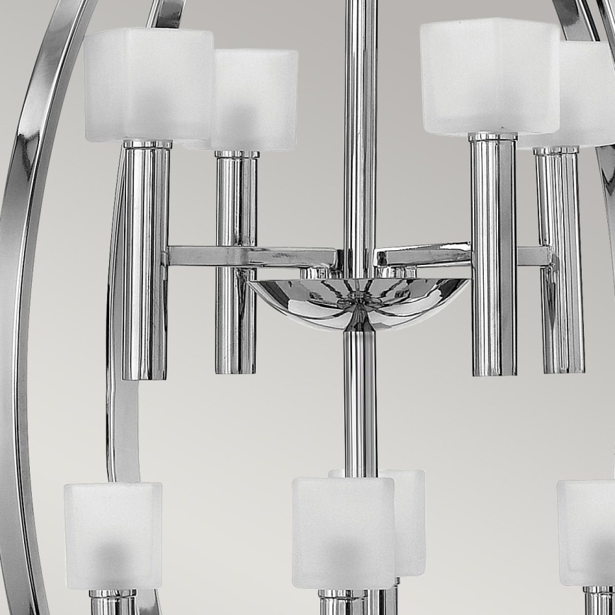 Quintiesse - LED luster na sajli MONDO 8xG9/3W/230V Ø 71,3 cm sjajni krom