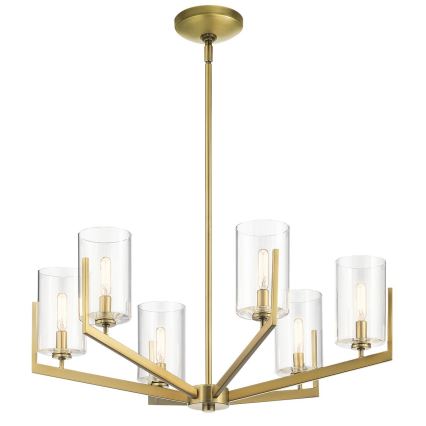 Quintiesse - Luster na štapu NYE 6xE14/40W/230V promjer 71,1 cm zlatni