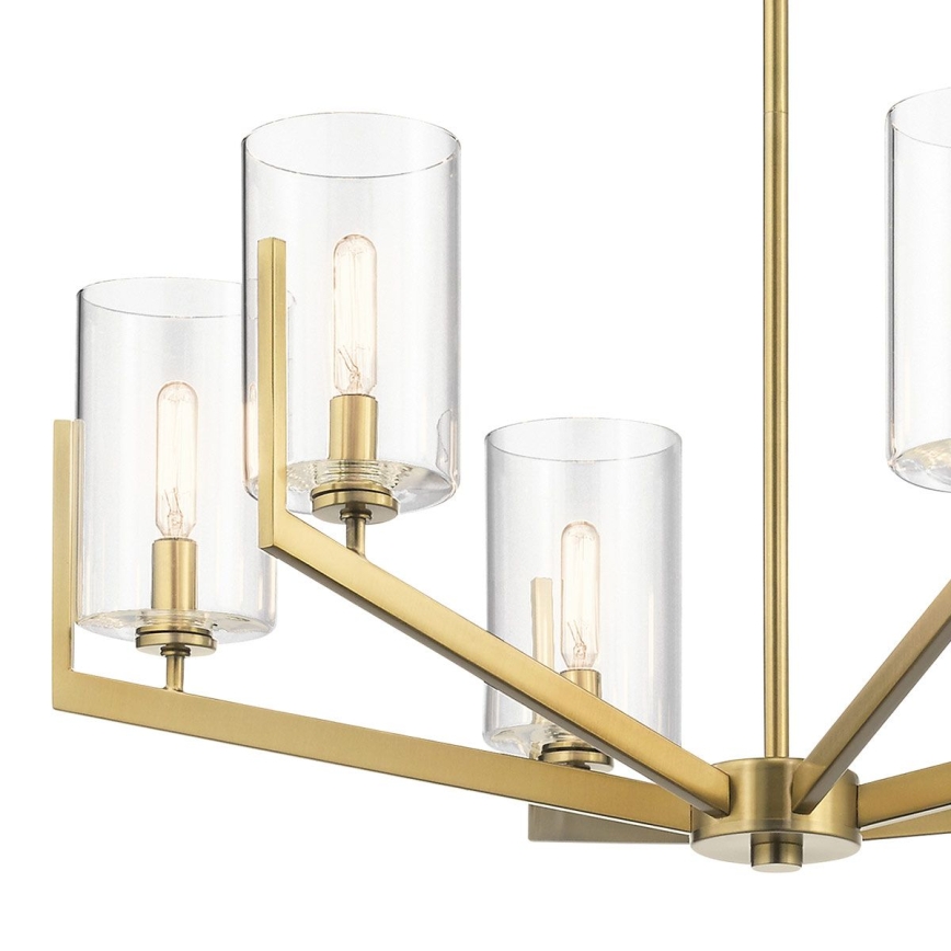 Quintiesse - Luster na štapu NYE 6xE14/40W/230V promjer 71,1 cm zlatni