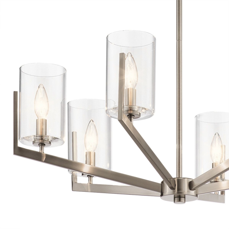 Quintiesse - Luster na šipci NYE 6xE14/40W/230V Ø 71,1 cm matni krom