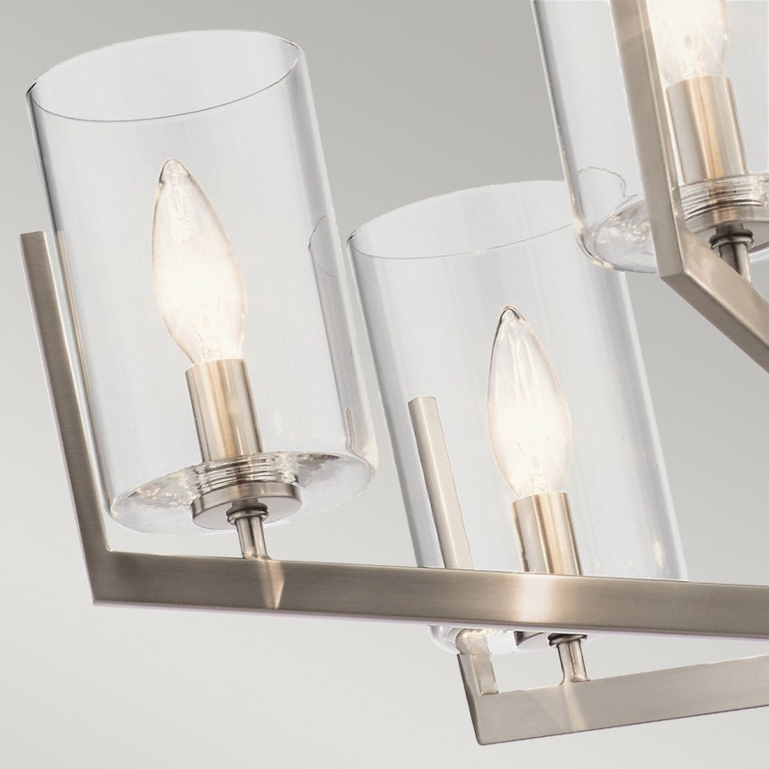 Quintiesse - Luster na šipci NYE 6xE14/40W/230V Ø 71,1 cm matni krom