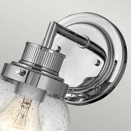Quintiesse - Kupaonsko zidno svjetlo POPPY 1xE27/60W/230V IP44 sjajni krom