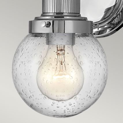 Quintiesse - Kupaonsko zidno svjetlo POPPY 1xE27/60W/230V IP44 sjajni krom