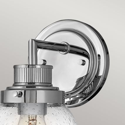 Quintiesse - Kupaonsko zidno svjetlo POPPY 1xE27/60W/230V IP44 sjajni krom