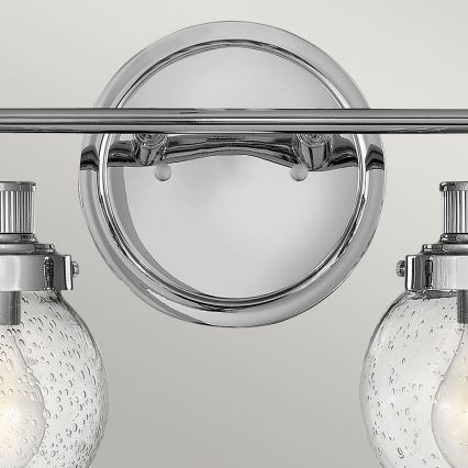 Quintiesse - Kupaonska zidna svjetiljka POPPY 2xE27/60W/230V IP44 sjajni krom