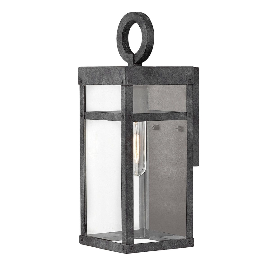 Quintiesse - Vanjsko zidno svjetlo PORTER S 1xE27/60W/230V IP44 crno