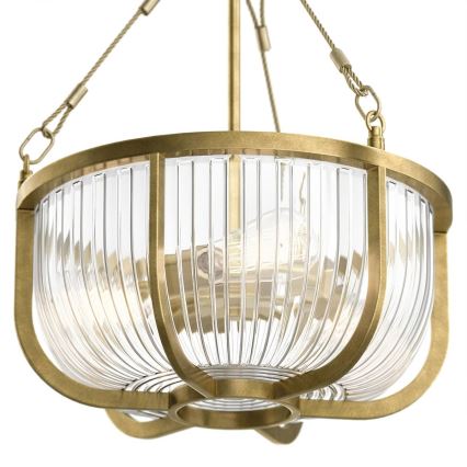 Quintiesse - Luster na lancu ROUX 3xE27/60W/230V Ø 40,6 cm zlatni
