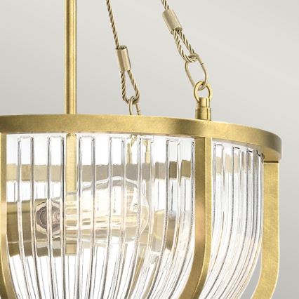 Quintiesse - Luster na lancu ROUX 3xE27/60W/230V Ø 40,6 cm zlatni