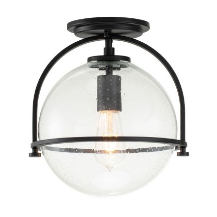Quintiesse - Stropna svjetiljka SOMERSET 1xE27/60W/230V promjer 28,2 cm crna