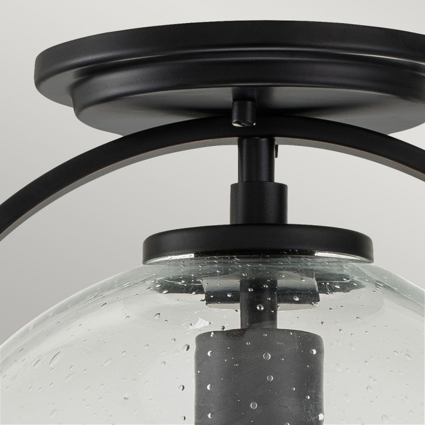 Quintiesse - Stropna svjetiljka SOMERSET 1xE27/60W/230V promjer 28,2 cm crna