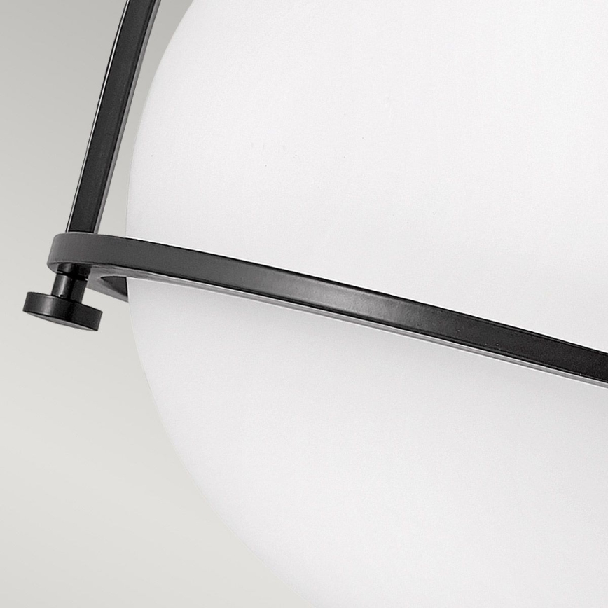 Quintiesse - Stropno svjetlo SOMERSET 1xE27/60W/230V Ø 28,2 cm crna